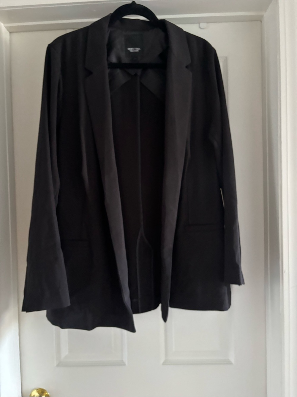Simply Vera Vera Wang Black Open-Front Blazer